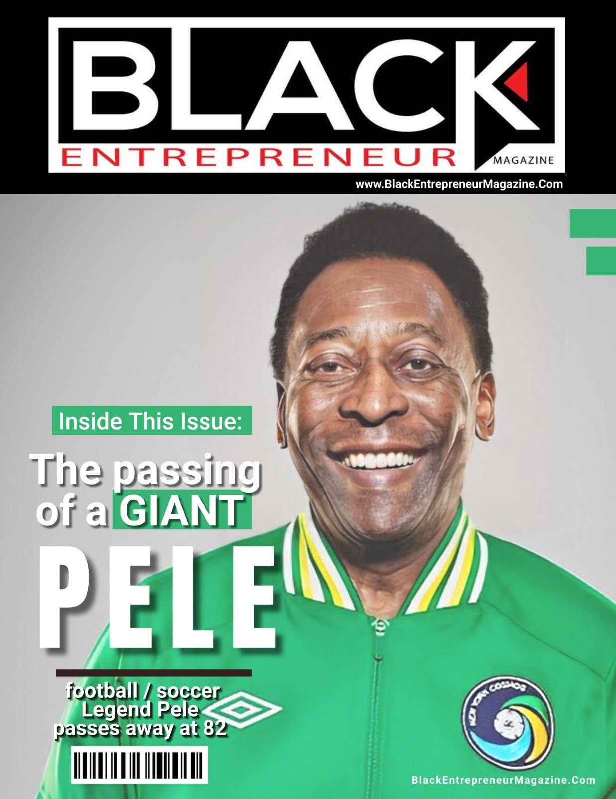 Black Entrepreneur Magazine cover featuring Marvin R. Ellison