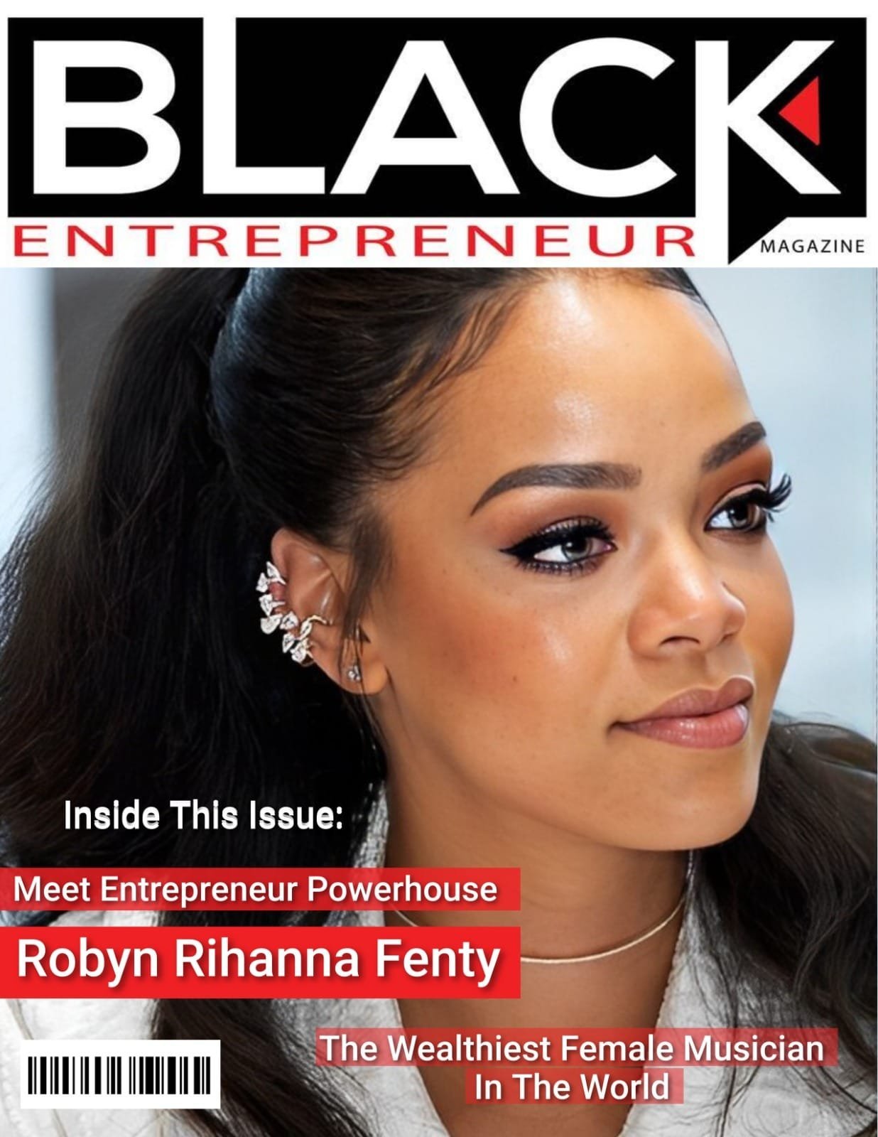 Black Entrepreneur Magazine cover featuring Rihanna