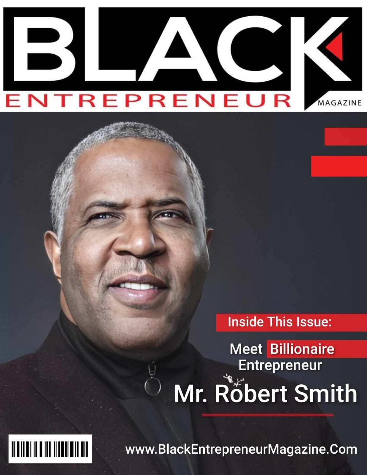 Black Entrepreneur Magazine cover featuring Mr. Robert Smith